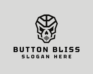 Skeleton Skull Mask  logo design