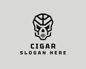 Skeleton Skull Mask  logo design