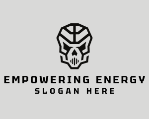 Skeleton Skull Mask  logo design