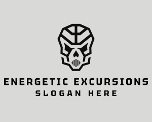 Skeleton Skull Mask  logo design