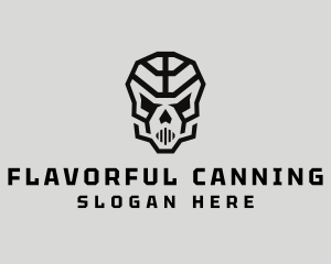 Skeleton Skull Mask  logo design