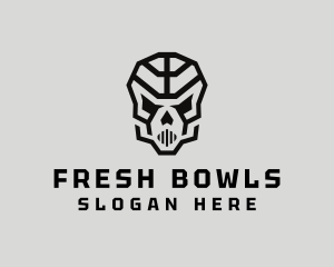 Skeleton Skull Mask  logo design