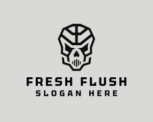 Skeleton Skull Mask  logo design