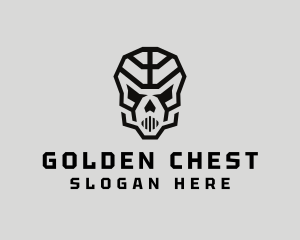 Skeleton Skull Mask  logo design