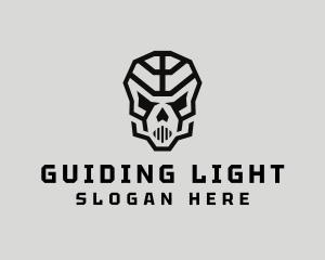 Skeleton Skull Mask  logo design