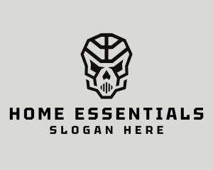 Skeleton Skull Mask  logo design