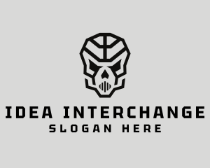 Skeleton Skull Mask  logo design