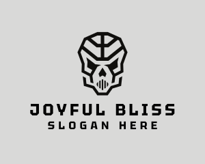 Skeleton Skull Mask  logo design