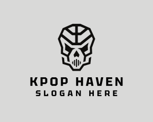 Skeleton Skull Mask  logo design