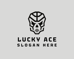 Skeleton Skull Mask  logo design