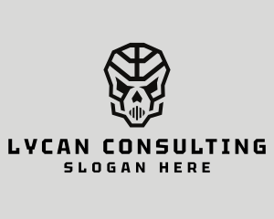 Skeleton Skull Mask  logo design