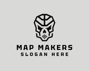 Skeleton Skull Mask  logo design