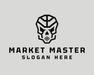 Skeleton Skull Mask  logo design