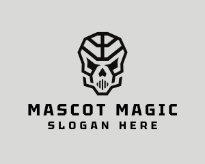 Skeleton Skull Mask  logo design