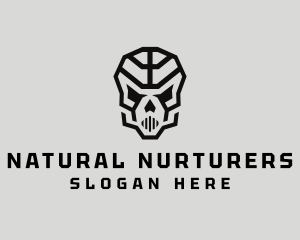 Skeleton Skull Mask  logo design