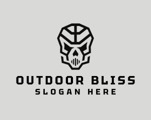 Skeleton Skull Mask  logo design