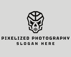 Skeleton Skull Mask  logo design