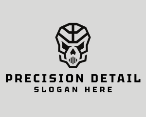 Skeleton Skull Mask  logo design