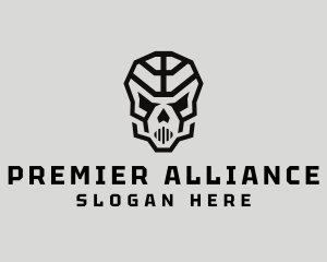 Skeleton Skull Mask  logo design