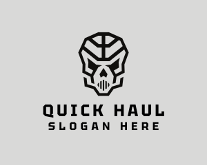 Skeleton Skull Mask  logo design