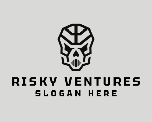 Skeleton Skull Mask  logo design