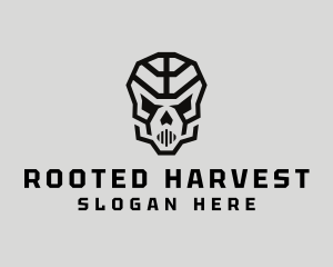 Skeleton Skull Mask  logo design