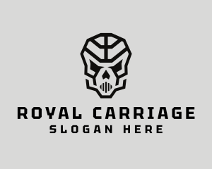 Skeleton Skull Mask  logo design