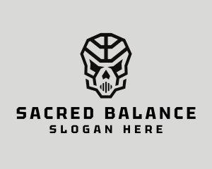 Skeleton Skull Mask  logo design