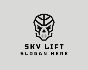 Skeleton Skull Mask  logo design