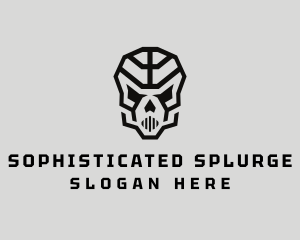 Skeleton Skull Mask  logo design