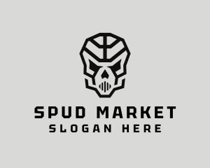 Skeleton Skull Mask  logo design