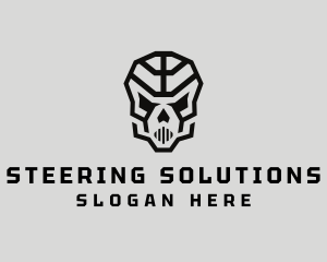 Skeleton Skull Mask  logo design