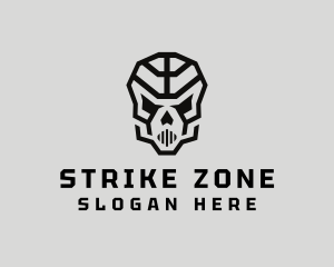 Skeleton Skull Mask  logo design