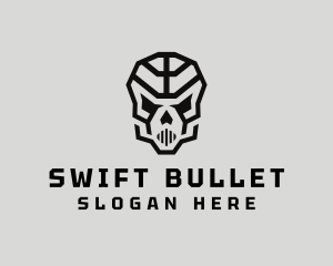 Skeleton Skull Mask  logo design