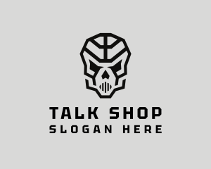 Skeleton Skull Mask  logo design