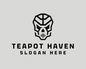 Skeleton Skull Mask  logo design