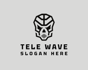 Skeleton Skull Mask  logo design