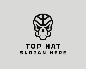 Skeleton Skull Mask  logo design