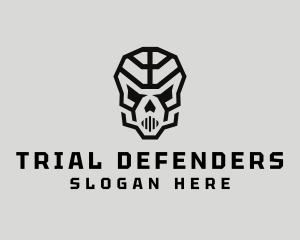 Skeleton Skull Mask  logo design