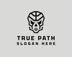 Skeleton Skull Mask  logo design