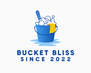 Housekeeping Cleaning Bucket logo design