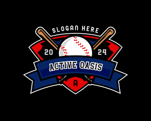 Baseball League Competition logo design