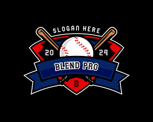 Baseball League Competition logo design