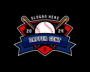 Baseball League Competition logo design