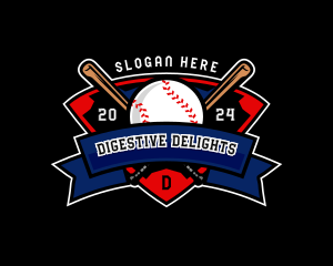 Baseball League Competition logo design