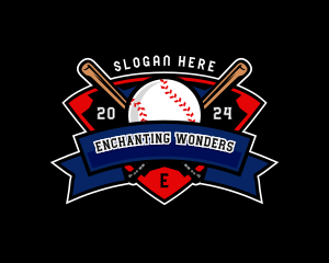 Baseball League Competition logo design