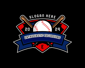 Baseball League Competition logo design