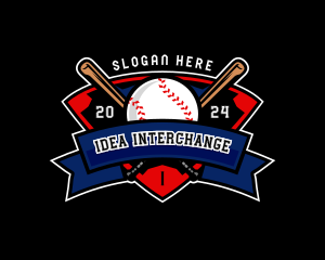 Baseball League Competition logo design