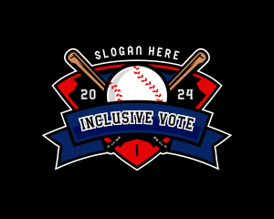 Baseball League Competition logo design