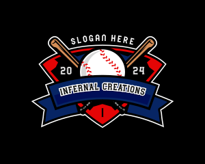 Baseball League Competition logo design